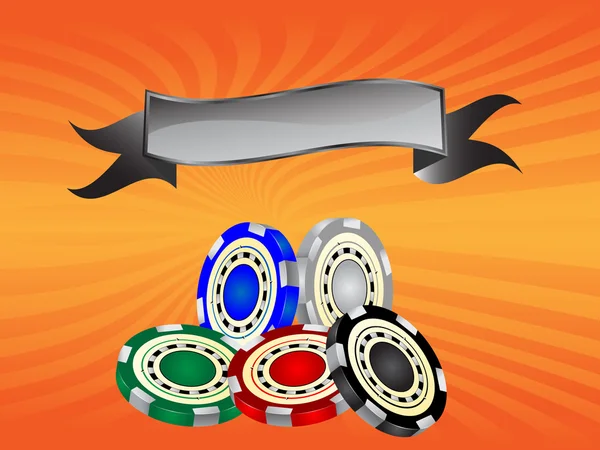 Vektor-Illustration für Casino-Chips — Stockvektor