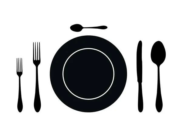 식사 테이블 — 스톡 벡터