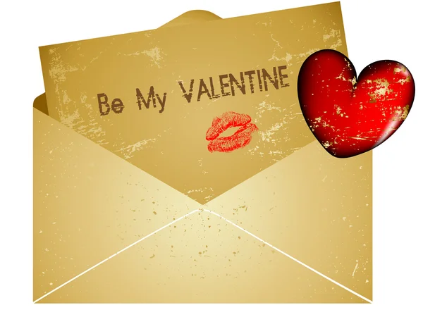 Den svatého Valentýna obálky dopis — Stockový vektor
