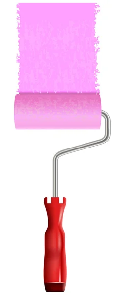 Vector illustration of paint roller — Stock Vector