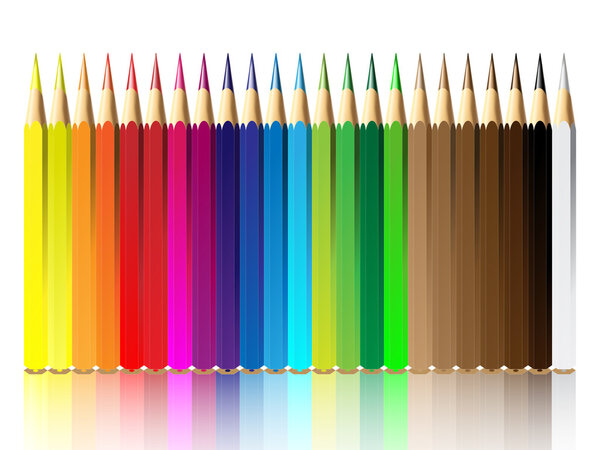 Vector illustration of crayon
