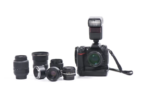 Ψηφιακή φωτογραφική μηχανή και κάμερα εξοπλισμός — Φωτογραφία Αρχείου