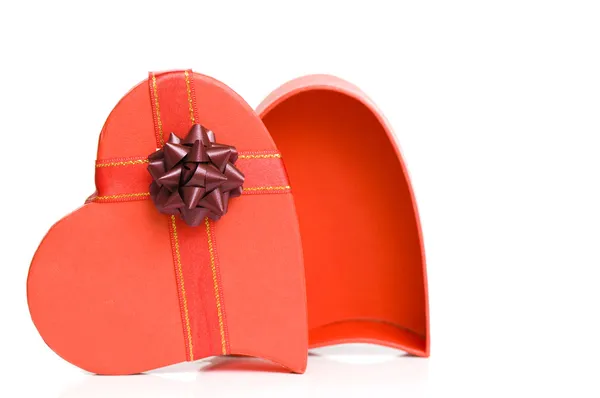 День святого Валентина подарок с лентой — стоковое фото