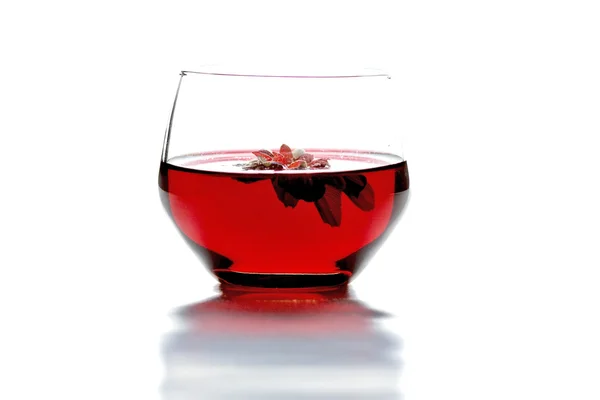 Цветок в вине — стоковое фото