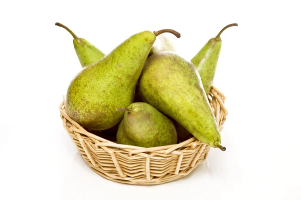 stock image Basket of pears