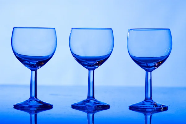 Drie glazen — Stockfoto