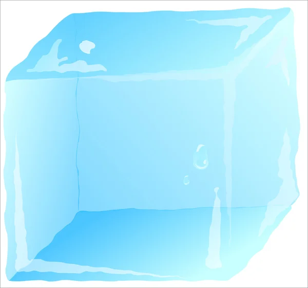 Cubo di ghiaccio — Vettoriale Stock