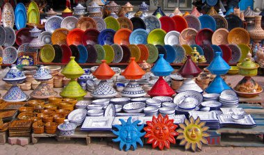 Traditional Tunisian pottery clipart