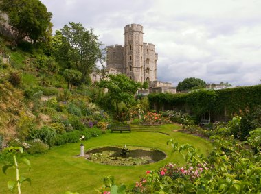 Garden in the Windsor Castle clipart