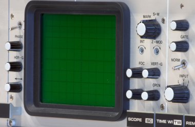 Oscilloscope closeup clipart