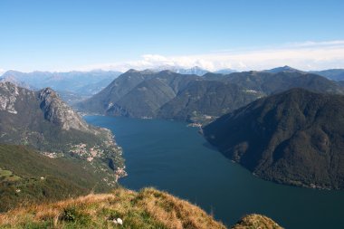 lugano Gölü monte bre görüntülemek