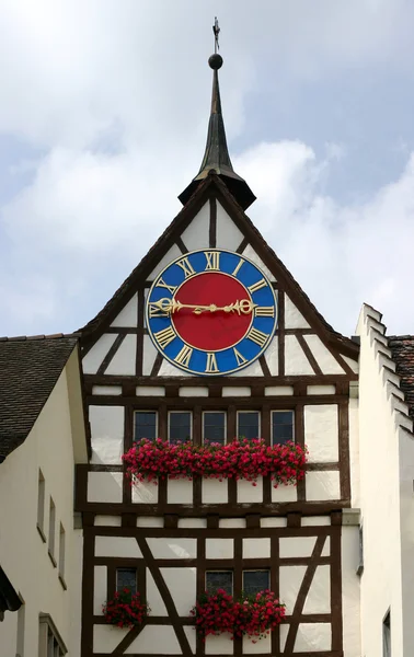 古老的时钟 (斯坦莱茵河畔) — 图库照片