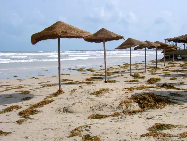 stock image Empty beach on a seaside resort