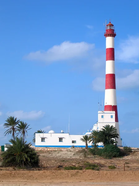 关于突尼斯杰尔巴岛，灯塔 — 图库照片