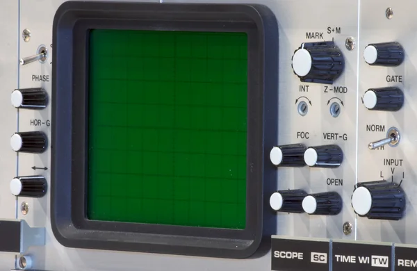 Oscilloscoop close-up — Stockfoto