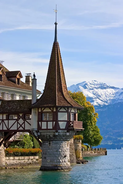 Torre do castelo de Oberhofen — Fotografia de Stock