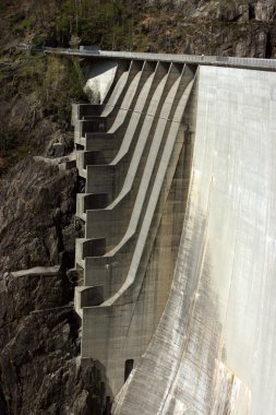 Detail of Verzasca dam clipart