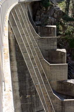 ayrıntı verzasca Barajı, İsviçre.