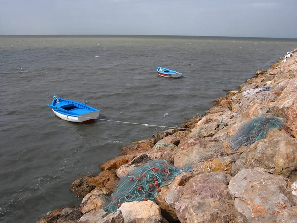 Balıkçı tekneleri Cerbe Adası — Stok fotoğraf