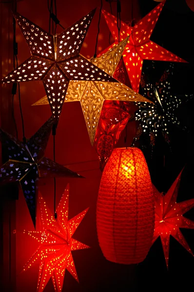 Christmas stars decoration — Stock Photo, Image