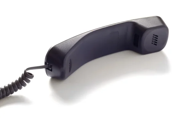 Black telephone hendset — Stock Photo, Image