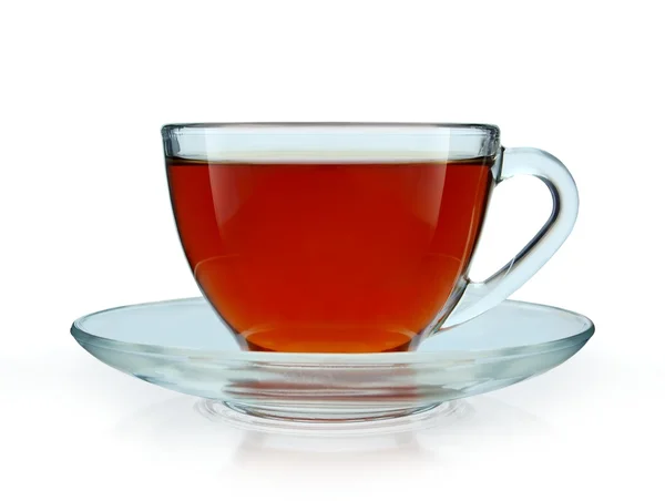 Tasse de thé en verre — Photo