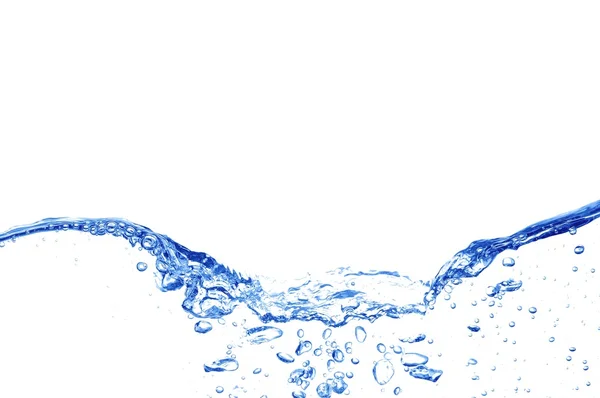 Duidelijke blauwe water golven — Stockfoto
