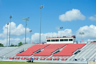 Empty Football Stadium Bleachers clipart