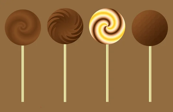 stock image Chocolate Lollipops