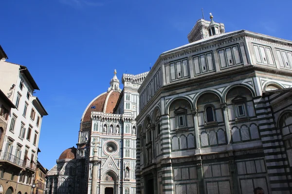 Firenze - duomo en de doopkapel Stockfoto