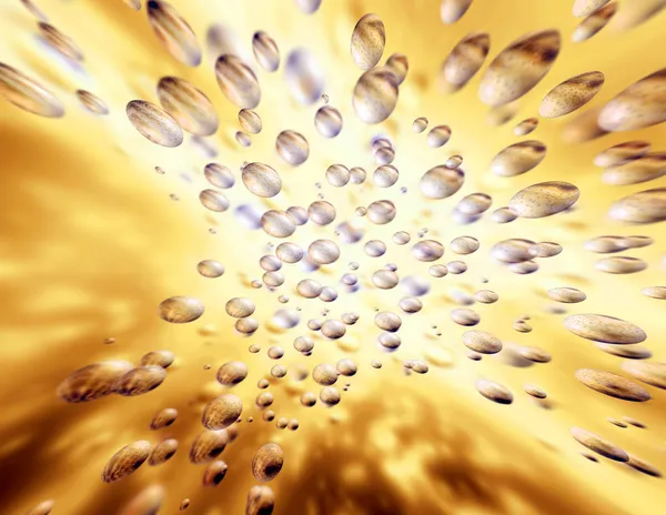 金色の輝く泡 — ストック写真