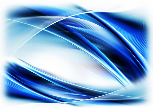 Blau abstrakte fließende Energie — Stockfoto