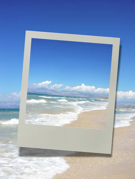 Photo of a beautiful sandy beach — Stock Photo, Image