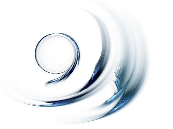 Círculo azul em movimento rápido — Fotografia de Stock