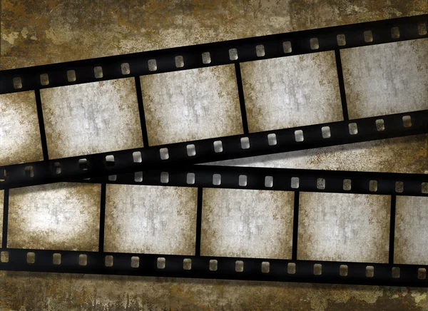 Starý papír s filmové pásy, grunge — Stock fotografie