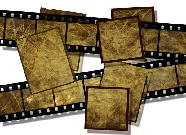 Folha de filme e placas de filme, vintage — Fotografia de Stock