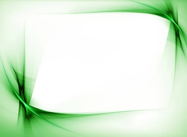 Zelená Vlnitý okraj — Stock fotografie