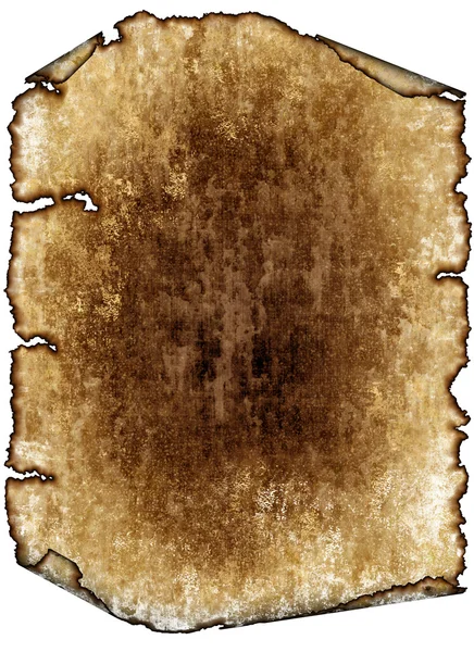 Oude ruwe perkament papier scroll — Stockfoto