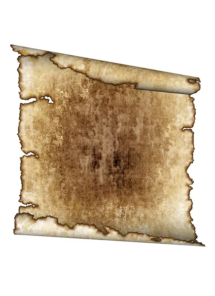Grov antika pergament papper rulla — Stockfoto