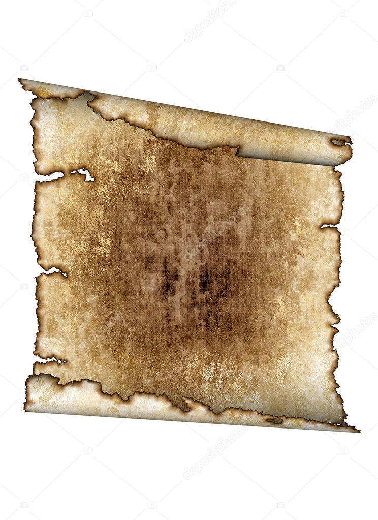 Rough antique parchment paper scroll Stock Photo by ©Artida 1789769