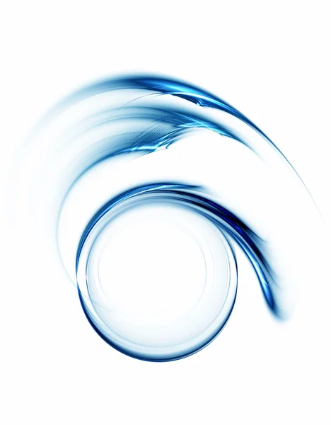 Círculo azul em movimento, girando — Fotografia de Stock