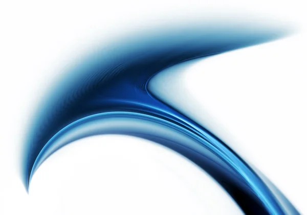 Movimento abstrato azul dinâmico no branco — Fotografia de Stock