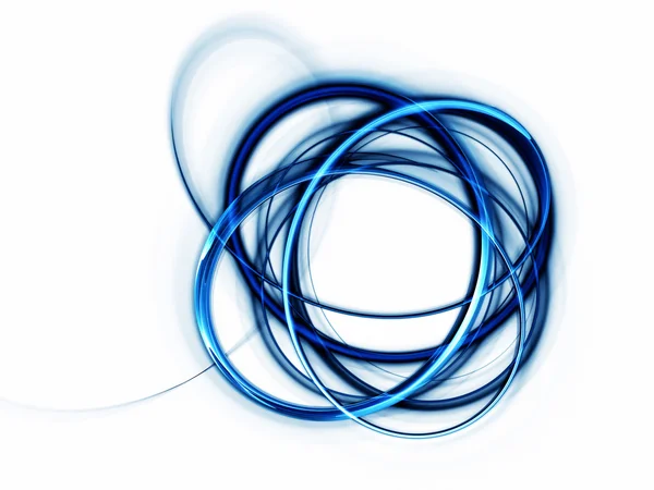 Knot, blue thread — Stock Photo, Image