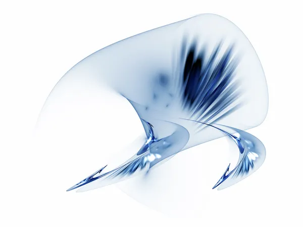 Blaue biomorphe Form — Stockfoto