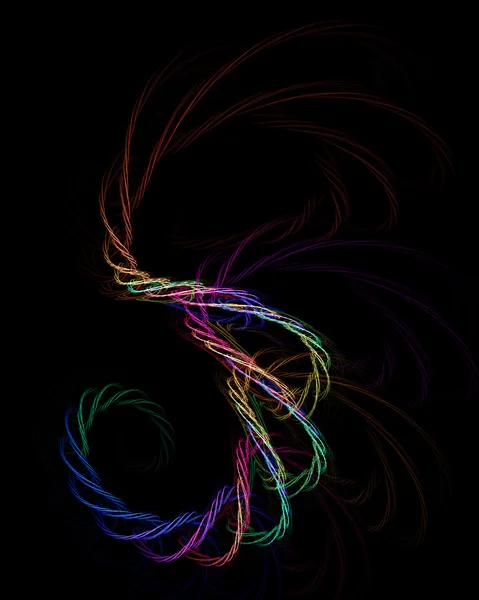 Braided colorful fibers — Stock Photo, Image