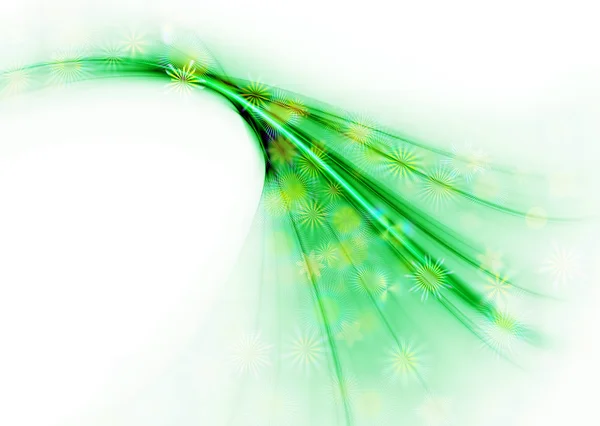 Véu floral verde — Fotografia de Stock
