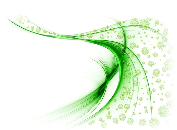 Зеленая вуаль из цветов — стоковое фото