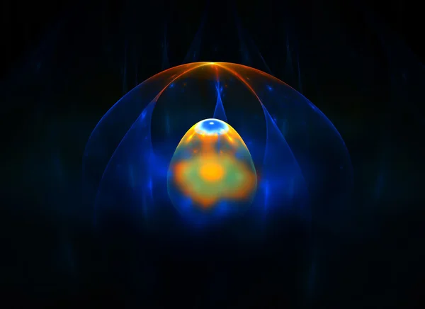 Uovo di Pasqua illuminato — Foto Stock