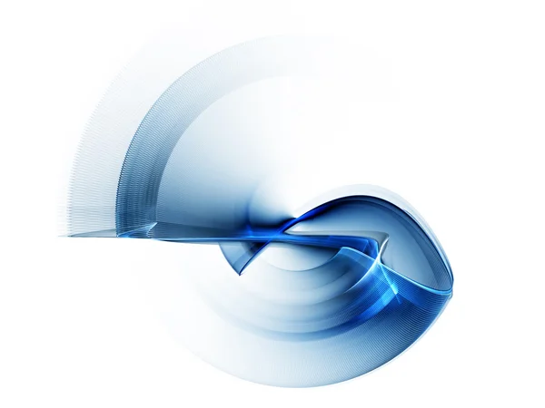 Movimento rotacional azul dinâmico — Fotografia de Stock