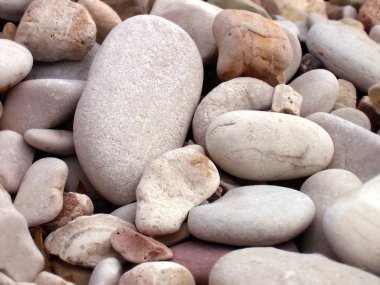 Natural pebbles close up clipart